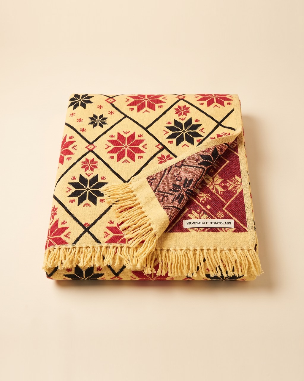 Snowflake Lattice Throw Blanket